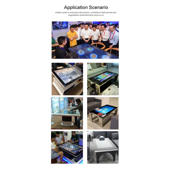 Android coffee table 43 inch advertising player interactive touch table for meeting room advertising display video player