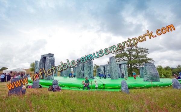 Quality PVC Material Giant Stonehenge Inflatable Jumper Floor Sport Games for sale