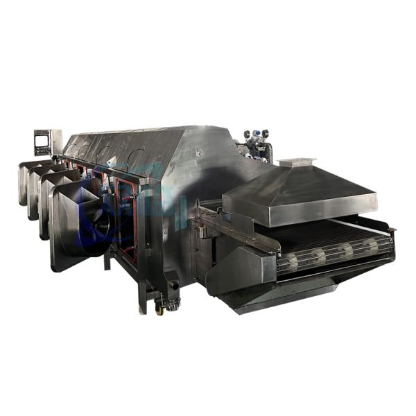 CE Blanching Machine for Seafood Processing Durable Cooking Equipment Automatic Cooking Tunnel for Fish Seafood Cooking Line