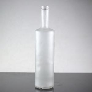 750ml Industrial Frosted Glass Vodka Bottle for Maunfacture and Trading Manufactures