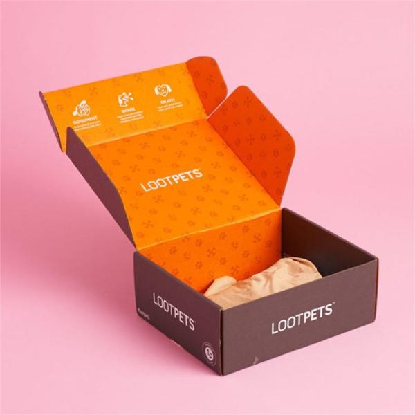 Matt Lamination Corrugated Packaging Box Flute Paper Folding Cardboard Boxes