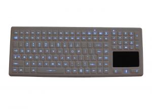  Touchpad Backlit Rubber Silicone Industrial Keyboard 12 Function Keys / Numeric Keys Manufactures