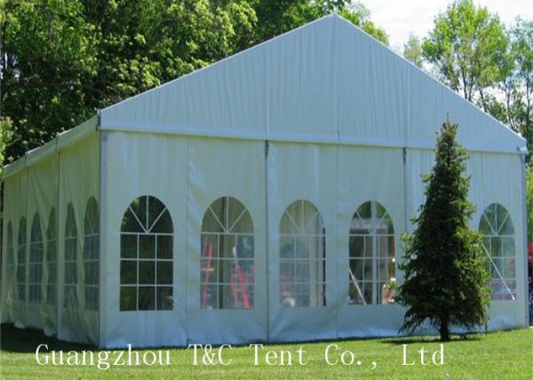 Long Span Custom Trade Show Tent Displays Tear Resistant 15 Years Warranty