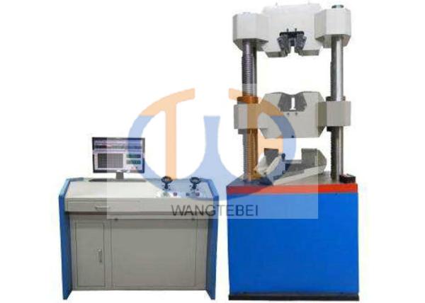 Quality Clip On Extensometer Hydraulic Tensile Testing Machine Adopting Remote Controller for sale