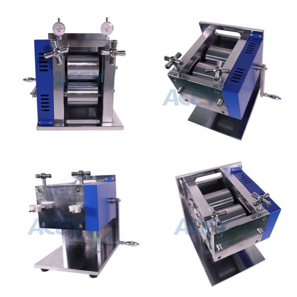 Manual Horizontal Roller Press Machine for Battery Electrodes - Laboratory Equipment