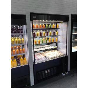 Hook Type Tilting Shelf Open Front Refrigerated Display Case Embraco Compressor