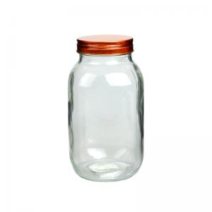  OEM 950ML Glass Mason Jar Food Storage Round And Square Shape Manufactures