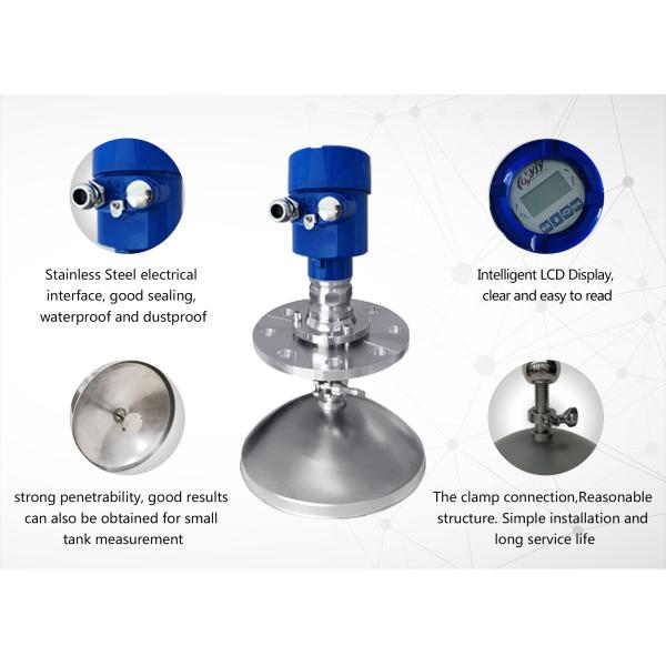 26GHz NYRD-810 High Frequency Meter Wave Radar Solid Level Sensor Guided Radar Acid Level Transmitter