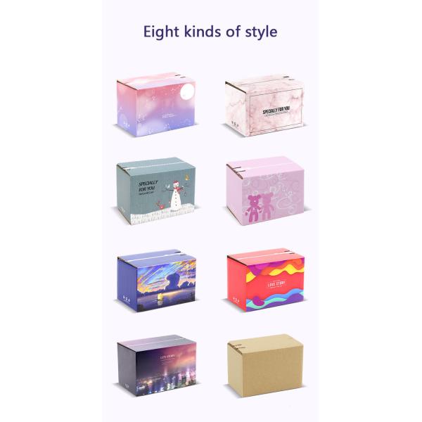 Rectangle CMYK 4C Printing Corrugated Mailing Boxes Food Grade