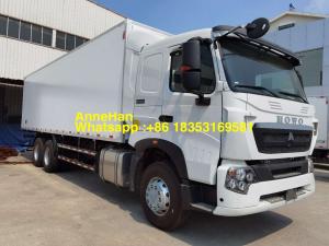  Single Cab 12 Wheels 8x4 Refrigerator Van Cargo Truck Manufactures
