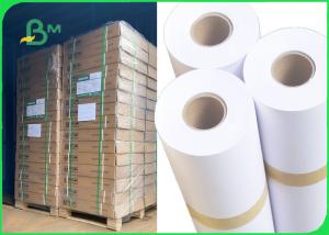  80gsm White Plotter Paper For HP Inkjet Printers 20 x 50yards 2 core size Manufactures