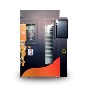  Black Color Orange Fruit Juice Vending Machine For School / Shops Use Manufactures