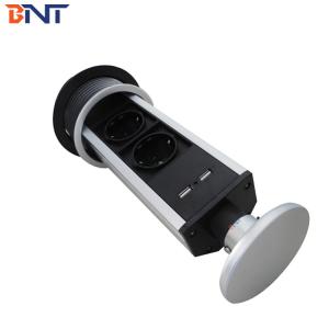 kitchen type desktop socket with UK power plug motorized pop up socket