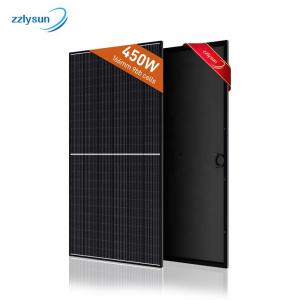 China Low price high efficiency pv module competitive price tile all black camping mono crystalline solar panel on sale