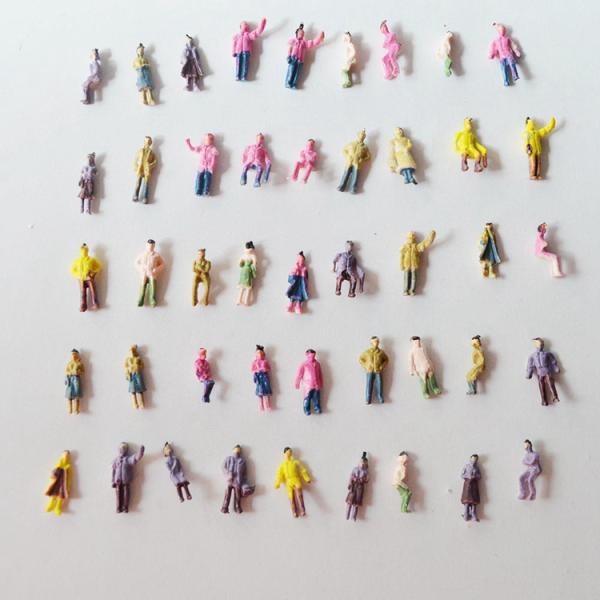 1/200 scale ABS plastic model painted figures for architecture train layout materials people