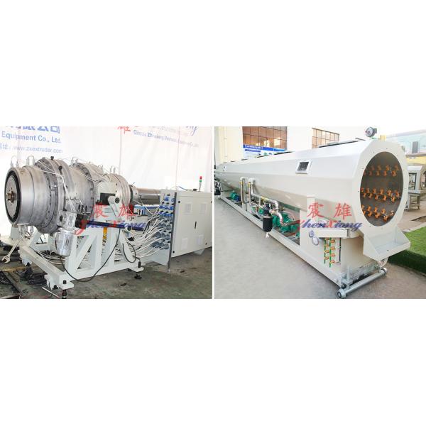 HDPE Large Diameter Plastic Pipe Machine with Uniform Wall Thickness PLC Control and Dual Water Cooling System