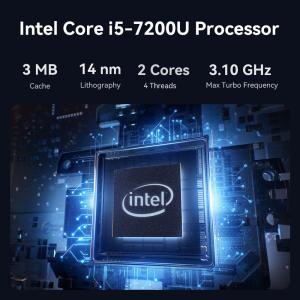 Intel Core I5 7200U Black Mini Computer With DDR3L 16GB RAM Single LAN For