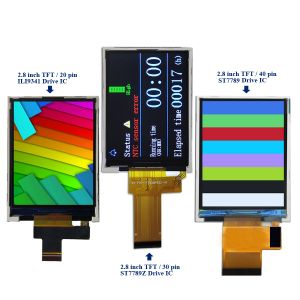 2.8 Inch TFT IPS LCD Display Device Meter Screen FPC Solder or Connector for FPC Connection