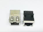 Shielded RJ45 Modular Jack Connector, Through Hole Type, with Poe
