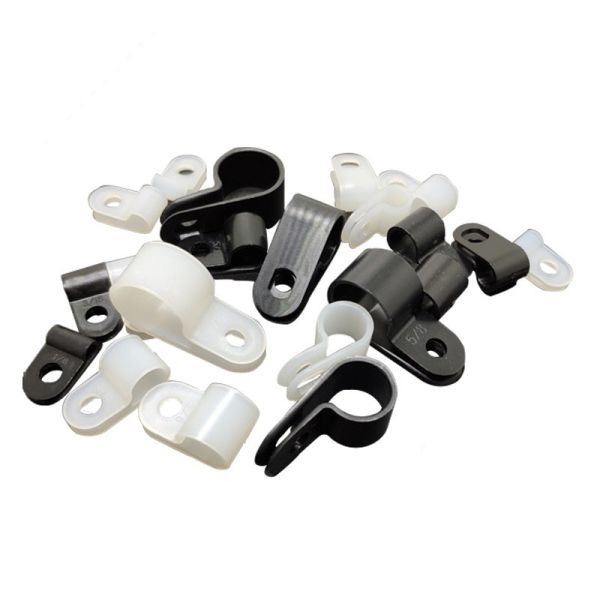 Plastic R Type Cable Clips Nylon Cable Clamp