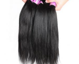 China Elegant  Straight 100 Virgin Human Hair Weave , Real Virgin Brazilian Hair No Foul Odor on sale