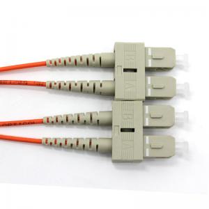 Multimode Duplex Fiber Optic Cable , G625D OM1 SC LC Patch Cord Manufactures