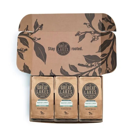 Two Sided Printed Pantone Tea Packaging Box for Coffee Beans