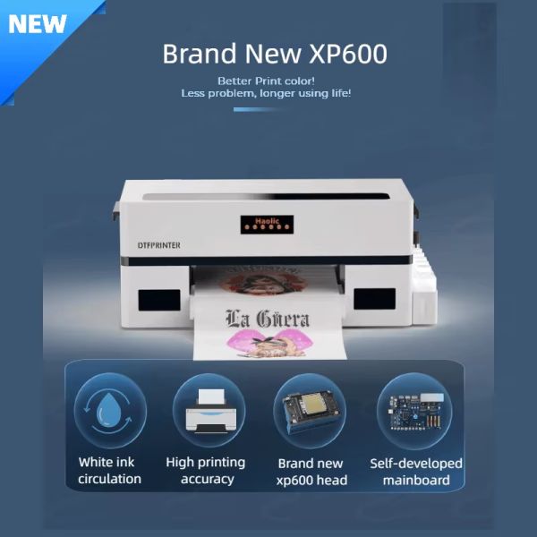 Hot Selling Multifunction A3 DTF Printer XP600 Printer Machine Tshirt Printing Machines XP600 Printheads DTF Ink Printer