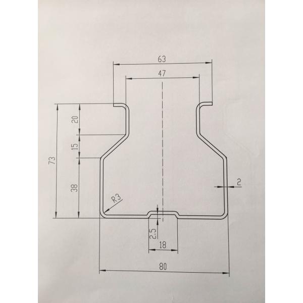 Galvanized Steel Perforated Rack Roll Forming Machine Automatic Control PLC
