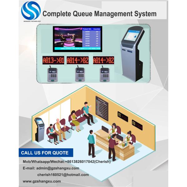 Automatic Queue Management Ticket Dispenser Queue Kiosk Number Token Machine With Dual Printer
