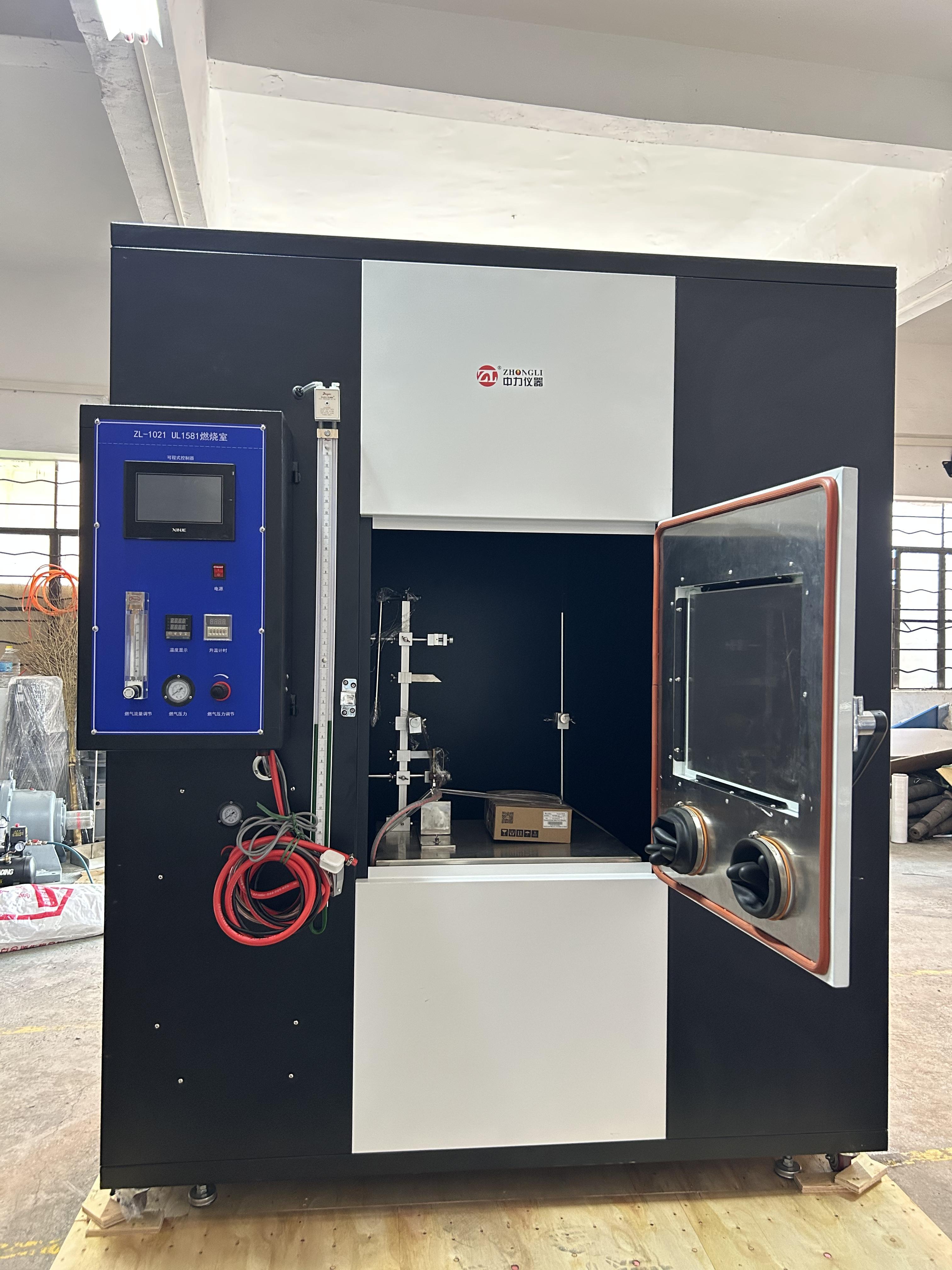 VW-1 Flame Test for Cables Horizontal Sample FT2 Burning Test UL1581 Single Cable and Wire Burning Test Machine