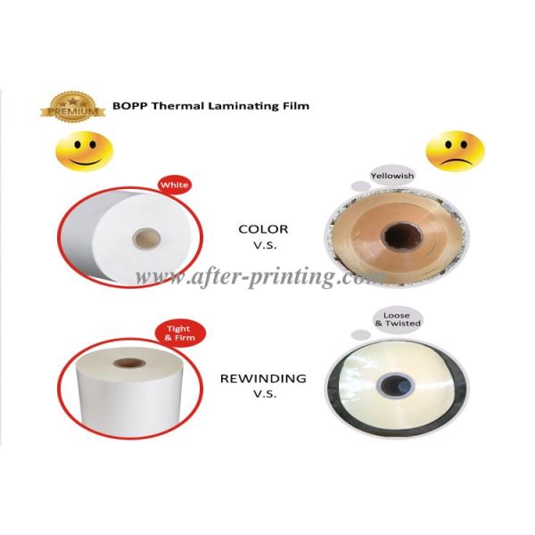 Customized Size Glossy / Matt Lamination Roll , Plastic Clear Laminate Roll