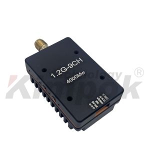 1.2G 4W UAV Video Transmitter 1.2Ghz FPV Long Range Video Link with 9 Channels