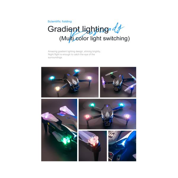Triple Camera Drone With Obstacle Avoidance Quadcopter Uav Lu600 Flight Time About 4-5min Plastic Construction