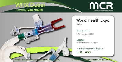 MCR Medical products displayed at trade show