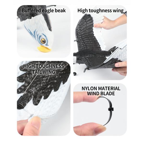 Features RTF 3ch Epp Foam Rc Simulation Wingspan Bald Eagle 2.4g Rc Glider Airplane Toys with 14 Years up Age Range