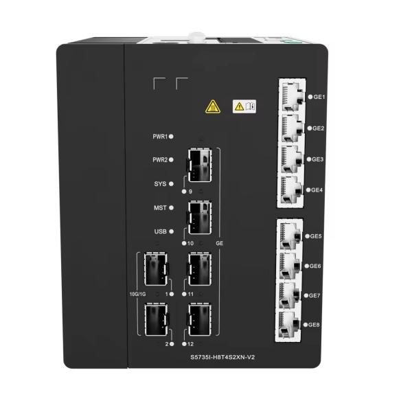 Network Connectivity Enterprise-Class Extended Temperature Outdoor Surge Protection Industrial Switch S5735I-H8T4S2XN-V2