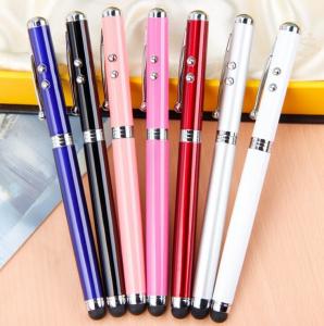 China Hot Selling 4in1 Laser Pointer LED Flashlight With Parker Pen Stylus Metal ball pen on sale