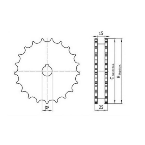 Custom Size Classic Sprockets 820 Mini CNC For Plastic Modular Belts