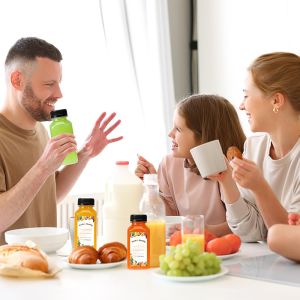 Modern Plastic Milk Tea Bottles With Insulated Handle Clear Or Custom Color