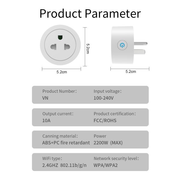Universal Zigbee WiFi RF433 Smart Switch Plug Socket 2200W 16A