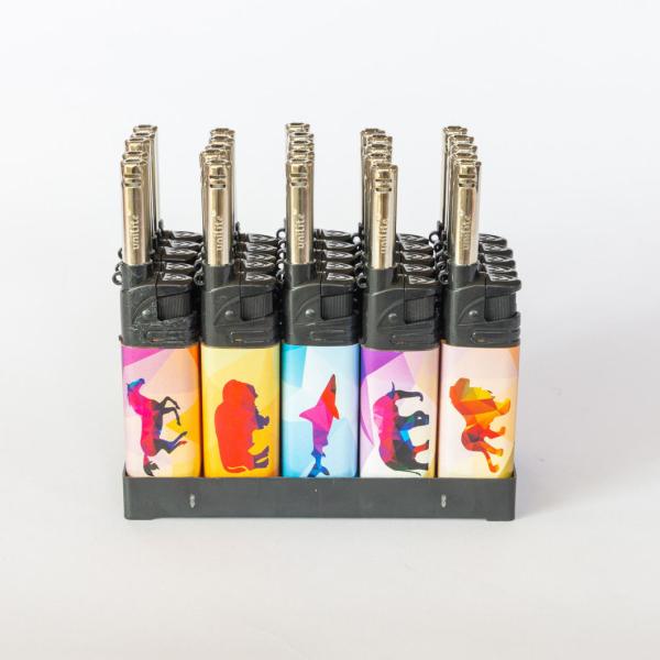 Windproof Refillable Lighter BBQ Lighter Long Gas Electric Lighter for Camping Kitchen Lighter