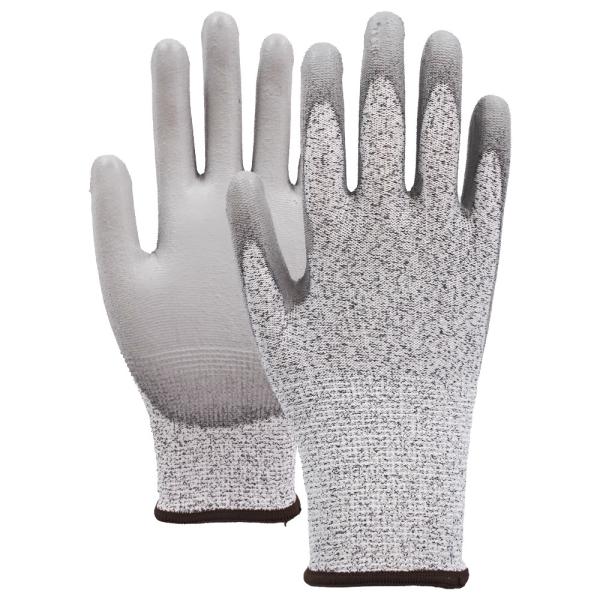 Quality 4X42C 13 Gauge Precision Handling Gloves PU Palm Work Gloves With Superior Grip For Assembly Machining for sale