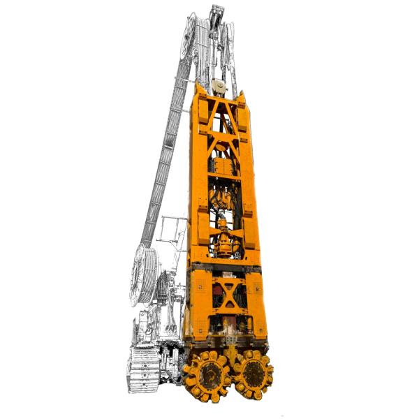 Streamlined Construction Processes Spherical Hobs Gearbox Hydromill Cutting Machine