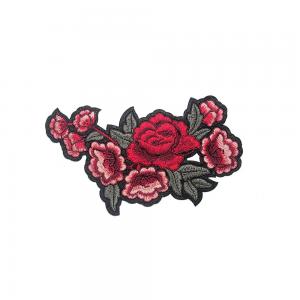  Custom Clothes Patch Embroidered Flowers Logo Iron On Patches Hats Clothes Manufactures