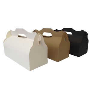 Recycled Rectangular Empty Takeaway Cookie Biscuit Packaging Boxes