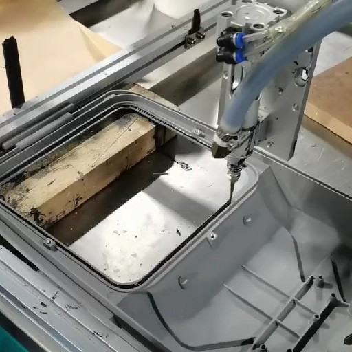 3 Axis Dispensing Machine Ensuring Uniform Silicone Adhesive Coverage on Complex LED Module Geometries for Floodlight Production