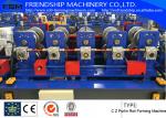 Hydraulic Punching and cutting C Z Purlin Roll Forming Machine With 15m/min