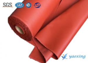  Red Welding Curtain Silicone Coated Glass Cloth Fireproof And Waterproof Manufactures