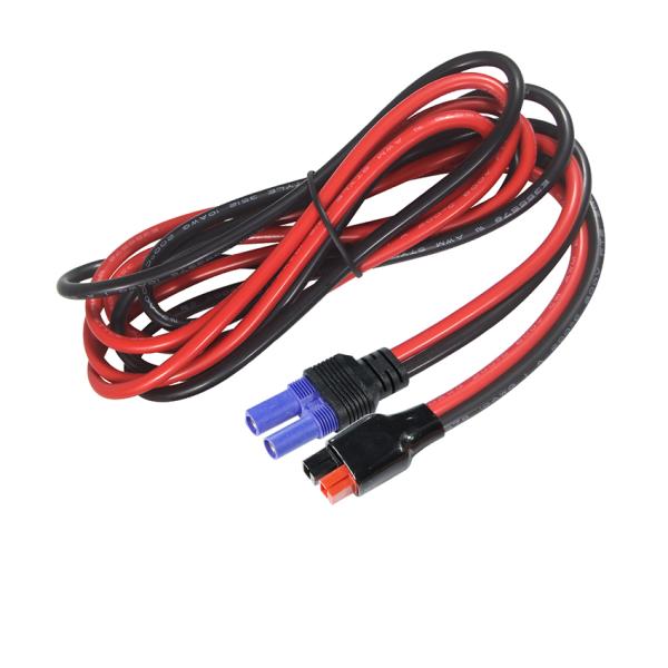 EC5 to 2-Pin Rectangular DC Connector Cable 12AWG for Solar Systems